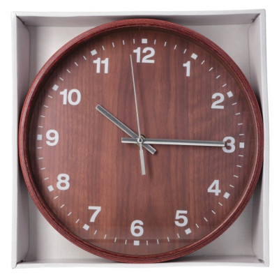 Настенные часы Optima Promo Natural деревянный, темный (O52081-43) Винница - изображение 4