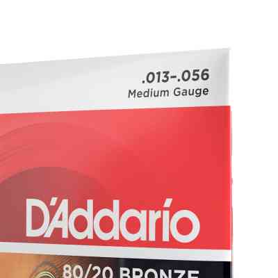 Струни для гітари D'Addario 80/20 Bronze Medium (13-56) (EJ12) Вінниця