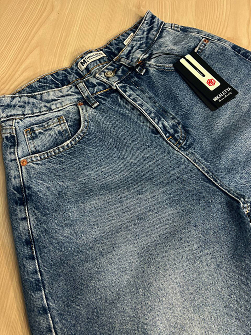 Шорти жіночі джинсові Mikaletta 9713 бермуди довгі світло-сині, світло-синій, 26, 26, 74 см, 100 см Київ - фото 4