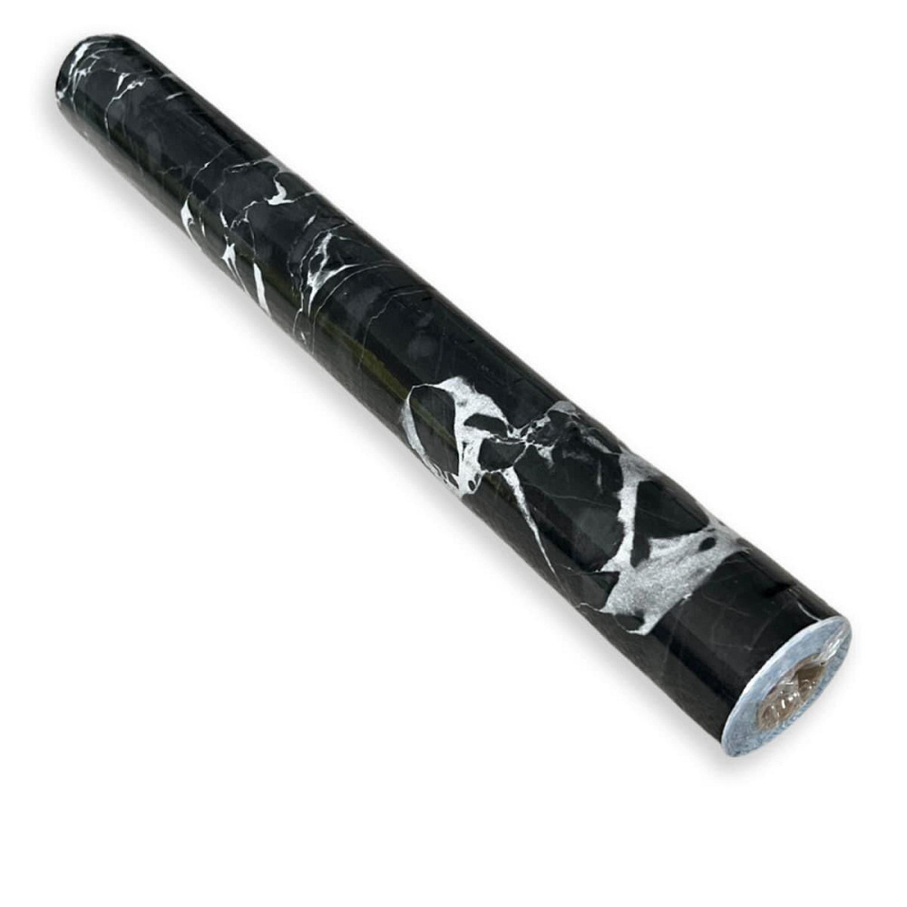 Самоклеющаяся пленка 0,45х10м х 0,07мм Черный мрамор с белым SW-00001280 Днепр - изображение 4