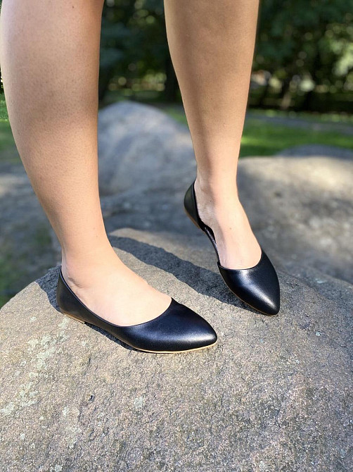 ALEX BELL Балетки жіночі ALEX BELL 700Z/1-1-20AP чорні (весна-осінь, шкіра натуральна) (3100) 3 Коломия - фото 8