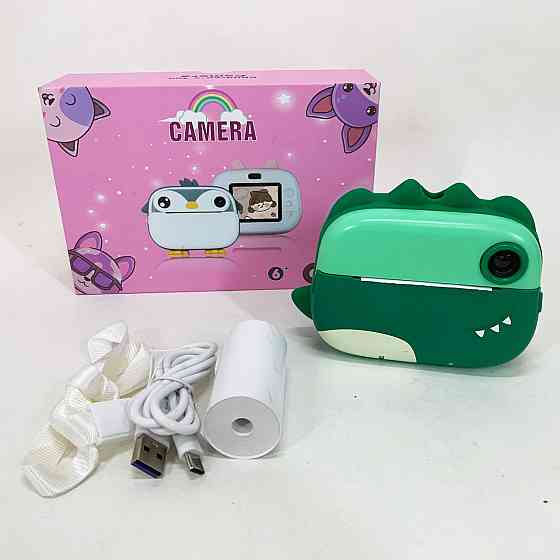 Фотопринтер дитячий, Миттєвий друк знімків, Дитячий миттєвий фотоапарат, Фотоапарат для маленьких дітей GP-56 Івано-Франківськ