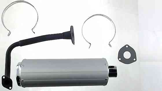 Глушитель 4T GY6 50 (+колено, прокладки) ST Мукачево