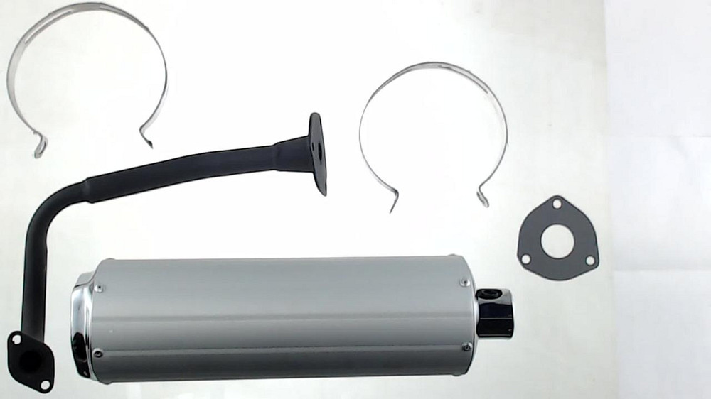 Глушитель 4T GY6 50 (+колено, прокладки) ST Мукачево - изображение 1