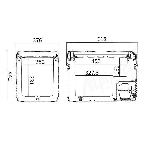 Автохолодильник компрессорный Alpicool NL40  -20 ℃ 12, 24, 220 вольт Киев