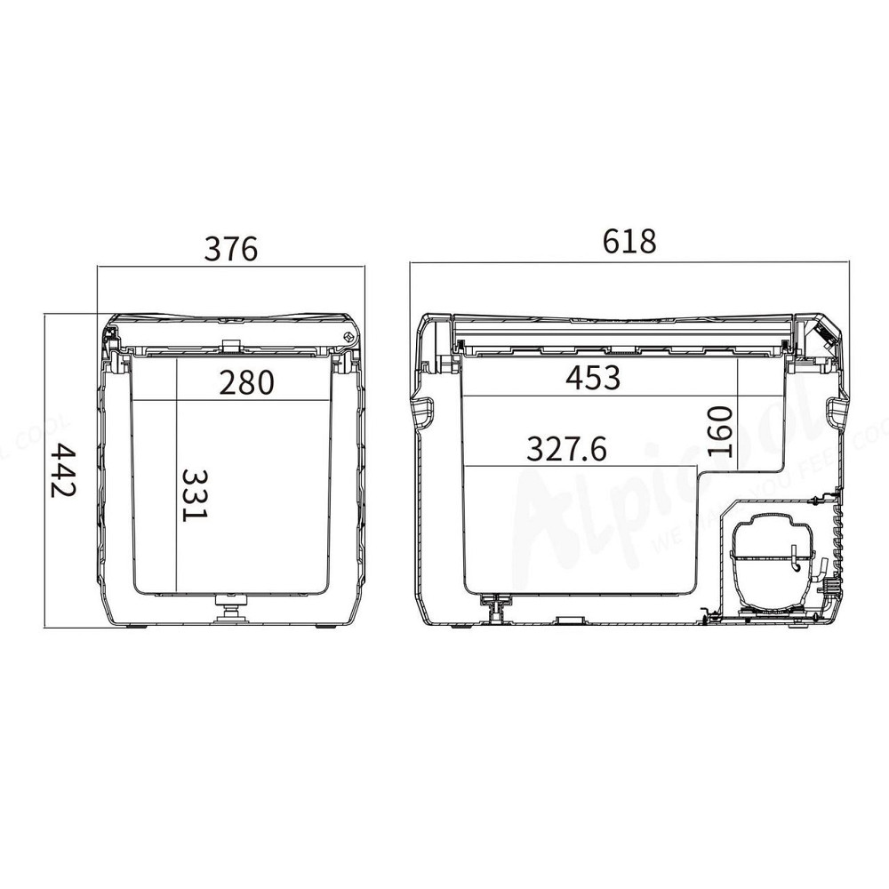 Автохолодильник компрессорный Alpicool NL40  -20 ℃ 12, 24, 220 вольт Киев - изображение 6