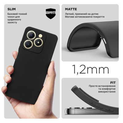 Чехол для мобильного телефона Armorstandart Matte Slim Fit Realme C61 4G Camera cover Black (ARM80568) Винница - изображение 3