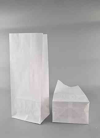 Пакет паперовий 32*13*8,5 см 0 г\м2 з дном білий 25 шт Харків