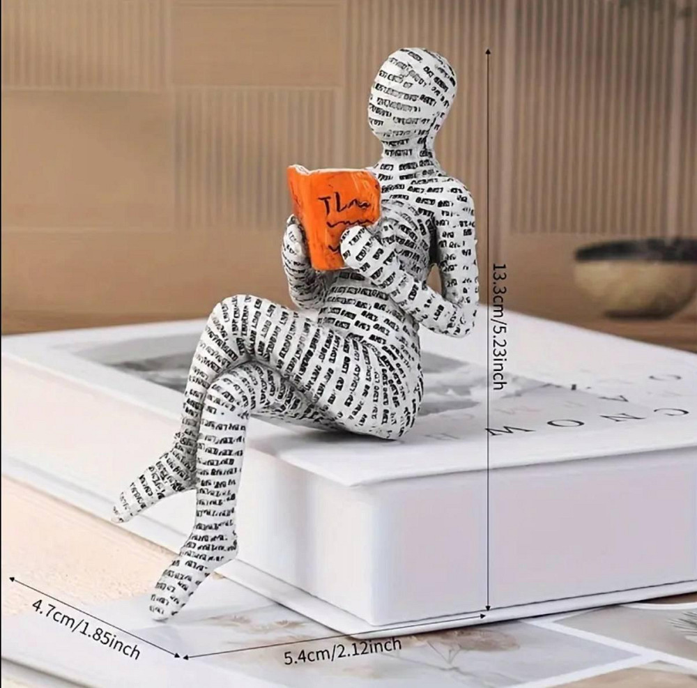 Декоративная фигурка человека с книгой для интерьера Киев - изображение 2