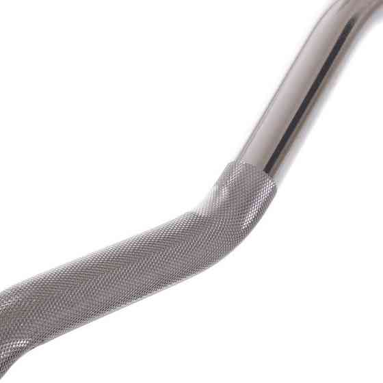 Штанга фіксована вигнута прогумована Zelart 2687-10 довжина 95 см 10 кг Київ