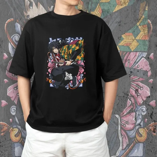Футболка для подростка мальчика с принтом Клинок, рассекающий демонов Гію Томіока 3 Размер 160 Anime10449 Днепр - изображение 3