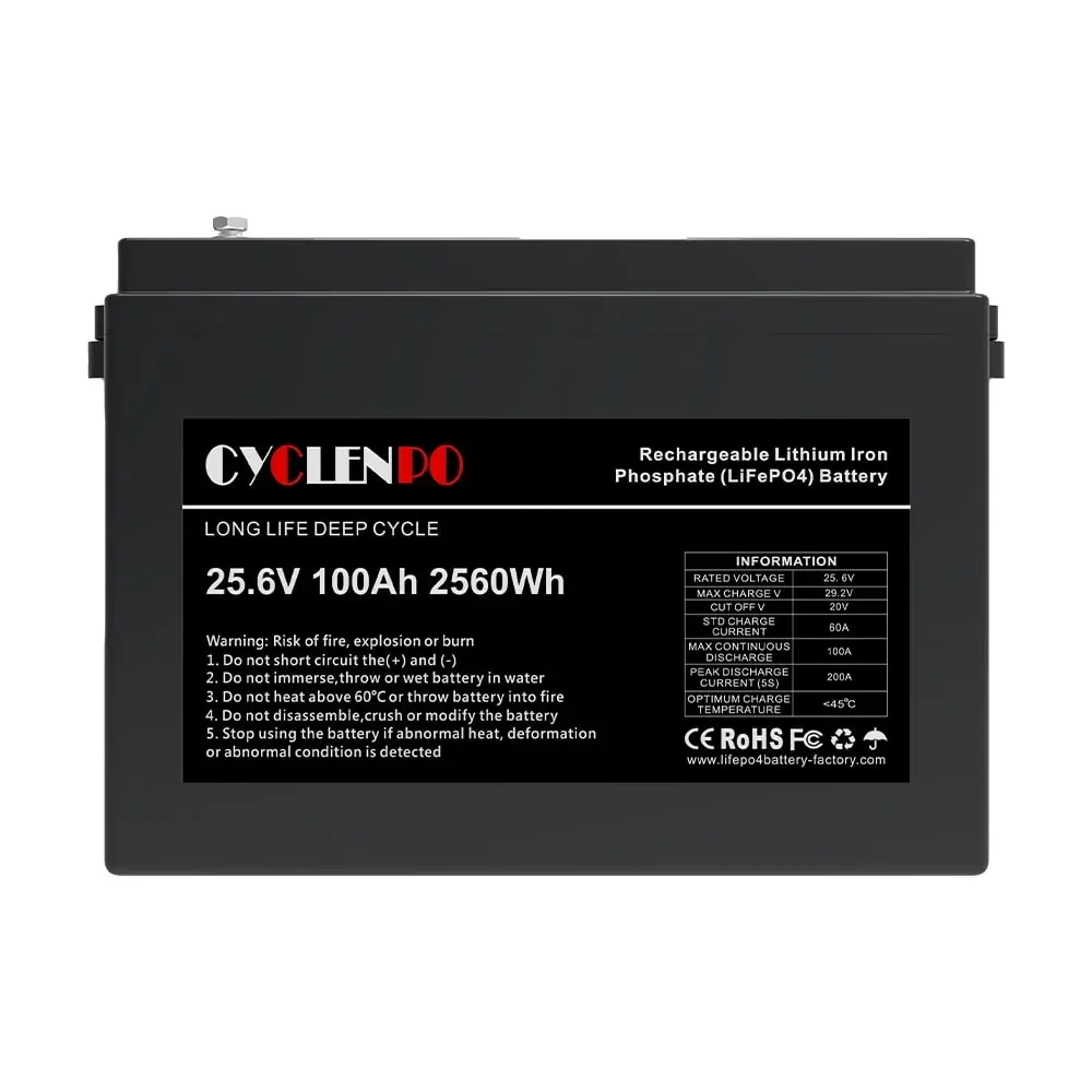 Акумуляторна батарея літій-залізо-фосфатна 25.6В 100Аг Cyclen 25.6V 100AH LiFePo4 (44-00080) Київ - фото 2