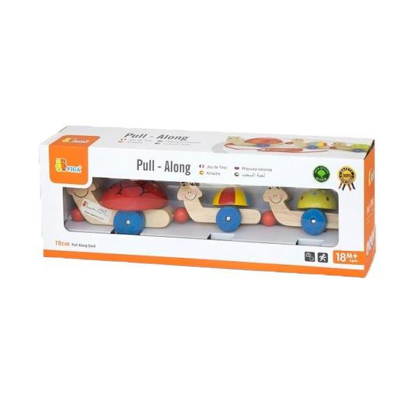 Дерев'яна каталка Viga Toys Черепашки (59949) Харків - фото 4