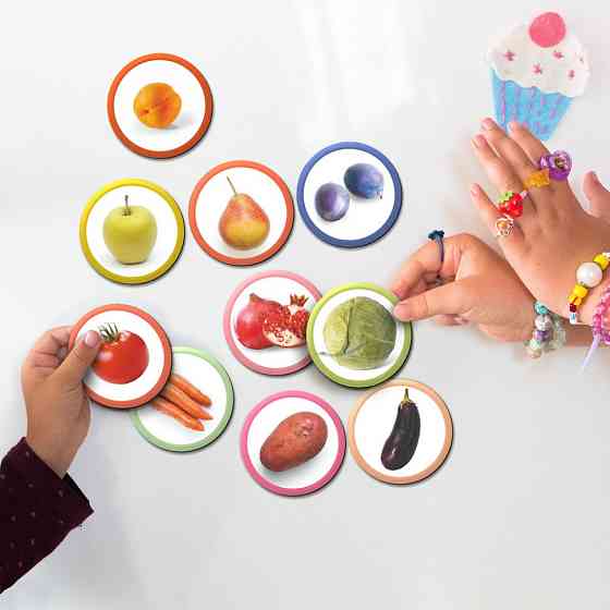 Магнітний набір Монтесорі "Овочі, фрукти і ягоди" 200272 Вінниця