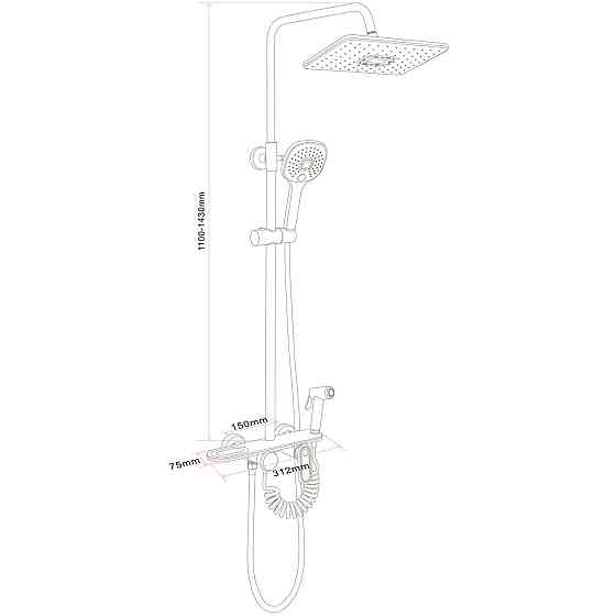 Душова система Globus Lux BETTA GLBE-2002 (000031787) Київ