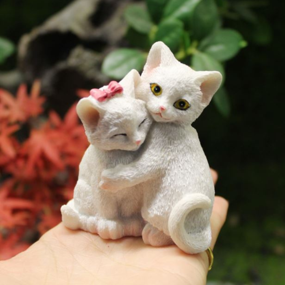 Декоративные фигурки пара Котиков для миниатюры, моделирования, интерьерных композиций, флорариума Одесса - изображение 3