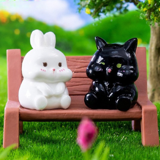 Лавка 6.1 х 3.7 см для микроландшафта и мини-сада Бежевая Одесса