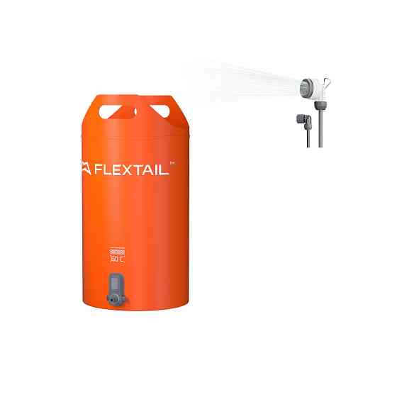 Душ портативний із ємністю та насосом Flextail Tiny Shower Bucket, 20л, помаранчевий Киев