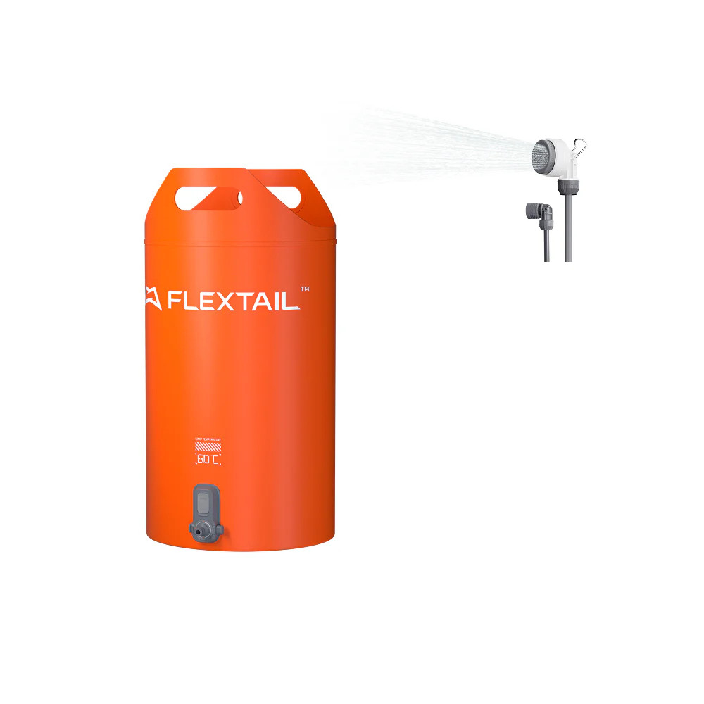 Душ портативний із ємністю та насосом Flextail Tiny Shower Bucket, 20л, помаранчевий Киев - изображение 1