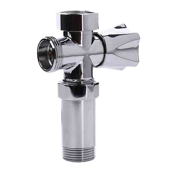 Кран вентильний для пральної машини Q PROFESSIONAL 3/4″x3/4″x3/4″ з подовжувачем NV-QP170 Тернопіль