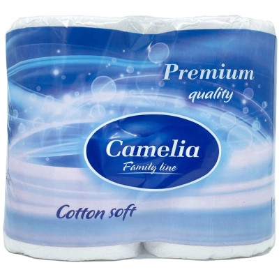 Туалетная бумага Camelia Premium 3 слоя 4 рулона (8606111248014) Винница - изображение 1