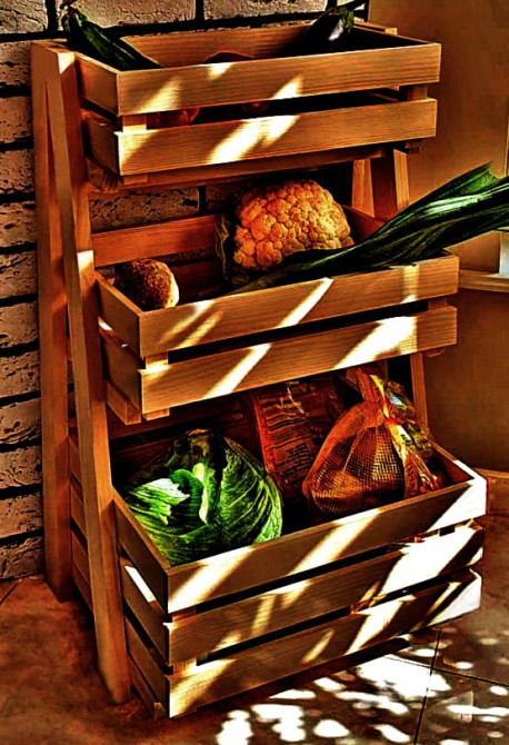 Стелаж для овочів і фруктів "Скорінта" сієна Миколаїв - фото 1