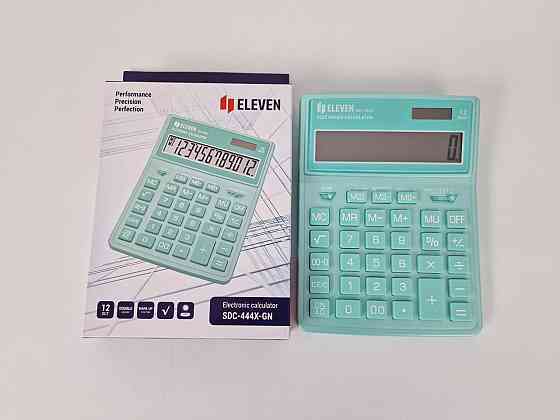 Калькулятор "ELEVEN" SDC-444S (citizen) 12 розрядів бухгалтерський бірюзовий (1 шт.) Харків