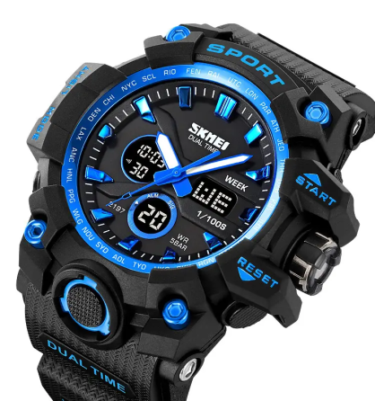 Годинник чоловічий наручний спортивний Skmei 2197 Синій Вінниця
