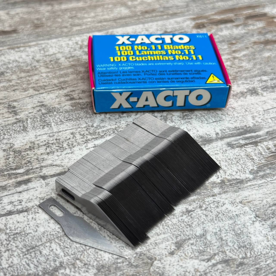 Леза для макетного ножа X-Acto №11, 100 шт, змінні леза скальпеля для моделювання та ручних робіт Київ