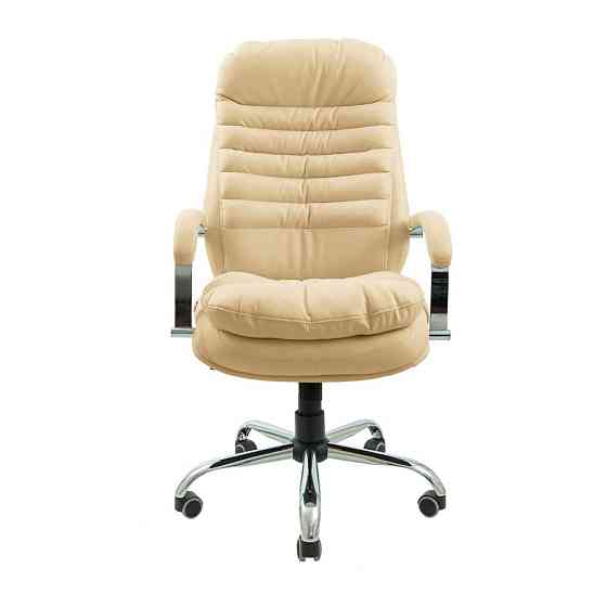 Офісне крісло керівника Richman Valencia Хром M1 Tilt Бежевий Дніпро