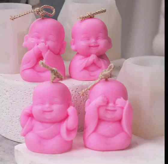 Силіконові форми для свічок «Ченці» – набір для творчості Київ