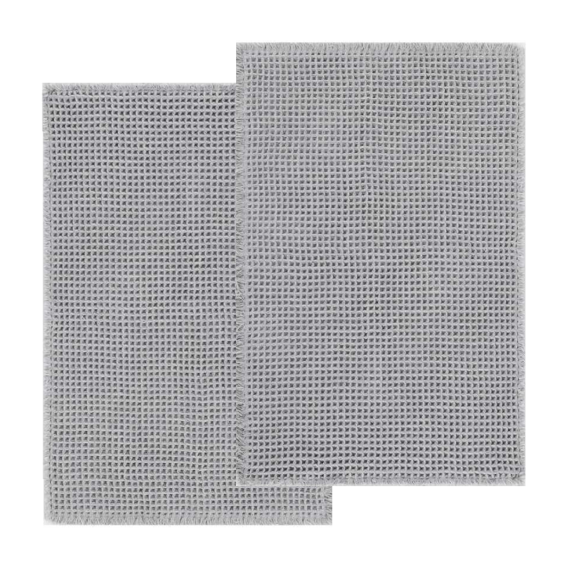 Набор ковриков для ванной/туалета вафельный Lovely Svi 2шт: 50 x 80 см Серый (1237253) Киев - изображение 1