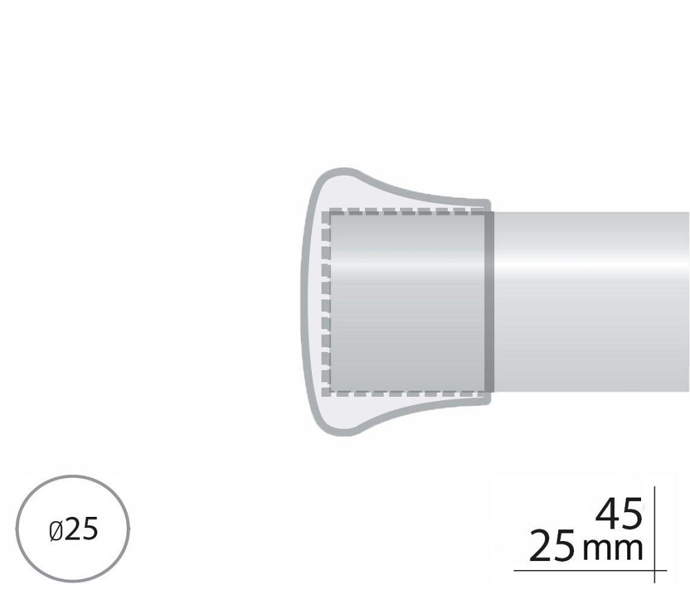 Закінчення для карнизу Orvit ДУО 25 мм АРКТІС Львов - изображение 2