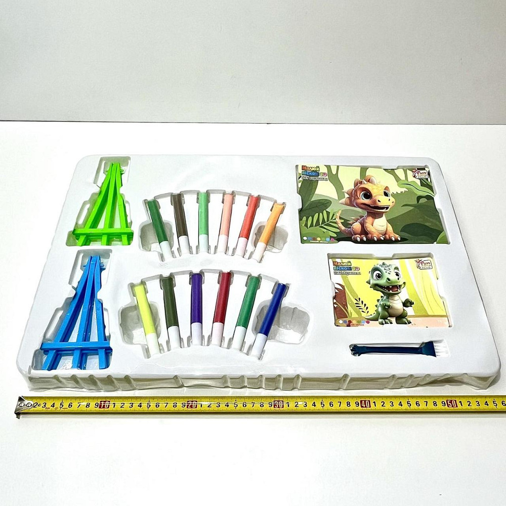 Набір для творчості малюй піском 4FUN Game Club 16 карток 12 кольорів піску 4 мольберти щітка (84985) Чернигов - изображение 2