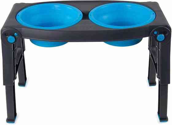 Двойная миска на складной регулируемой подставке для собак Dexas Pet Feeder (Дексас Пет Фидер) Запорожье