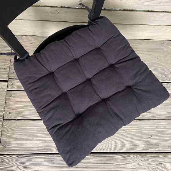 Подушка для стільців (40x40х5 см) Decorator Sparta колір графітовий 84-073 Київ