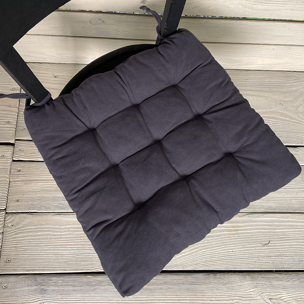 Подушка для стільців (40x40х5 см) Decorator Sparta колір графітовий 84-073 Київ - фото 1