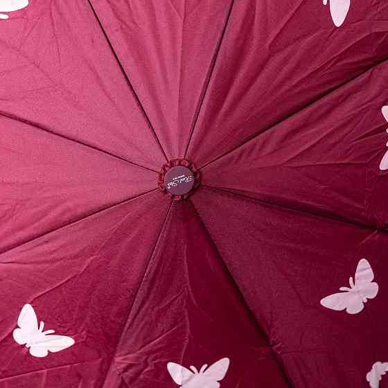 Полуавтоматический зонт с принтом, красный, 97 см Киев