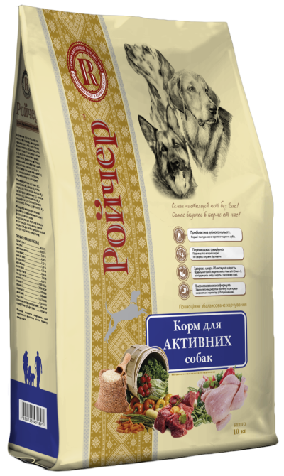 Сухий корм Ройчер для активних собак 10 кг Вінниця - фото 1