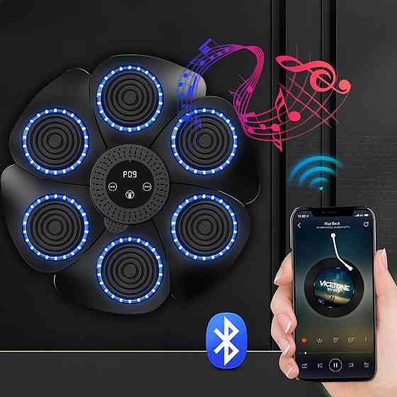Настенная мишень для бокса с Bluetooth / Тренажер для бокса с музыкой / Музыкальний боксерский тренажер Киев