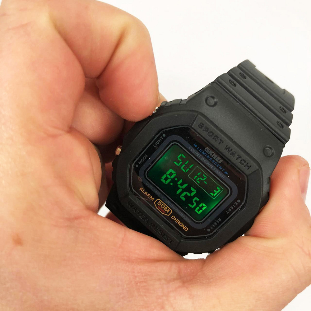 Бюджетний спортивний годинник, Модний наручний електронний годинник для активного військового KB-24 Львів - фото 16