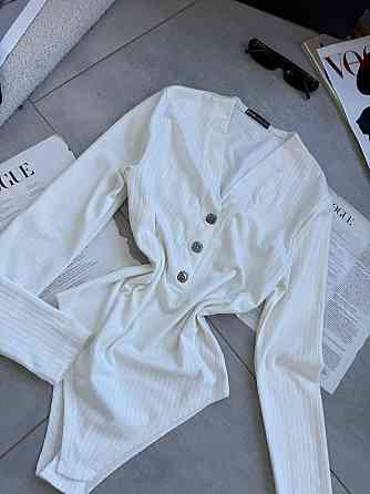 Женское теплое базовое боди из ангоры рубчик Молочный, 42/46 Одесса