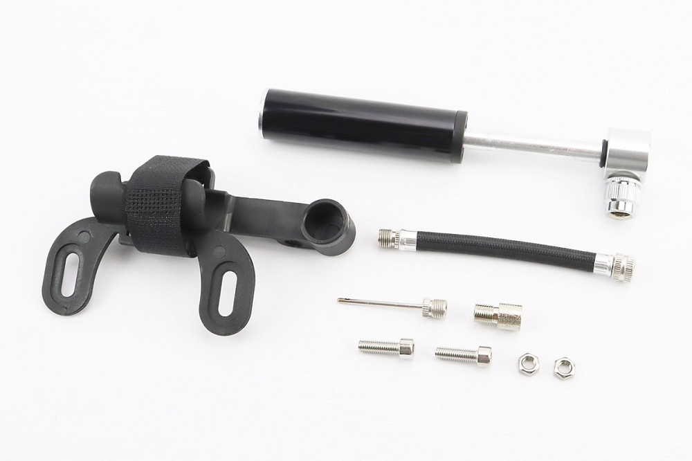 Насос (Mini) алюмінієвий, чорно-сірий Киев - изображение 1