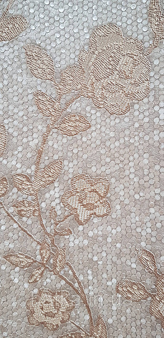 Шпалери вінілові на флізеліні AdaWall Signature1.06х10 квіти гілки листя структурне золотисте 3д Київ - фото 4