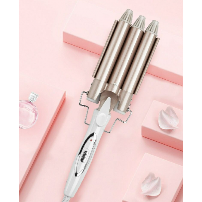 Потрійна плойка Gemei GM-1988-25 Triple для локонів 40 Вт, 1 режим роботи, керамічне покриття  4110 Одеса - фото 4