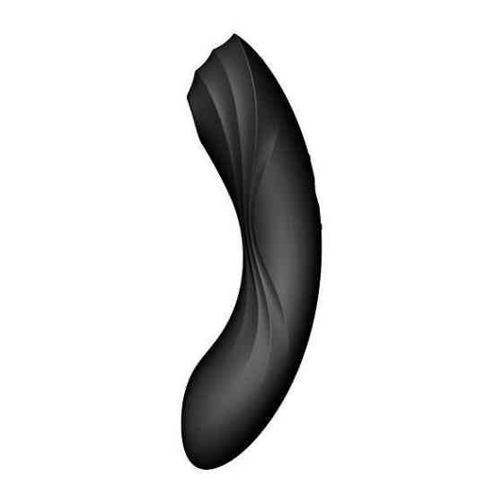 Вакуумный стимулятор с вибрацией Satisfyer Curvy Trinity 4 Black Sex Aura Киев