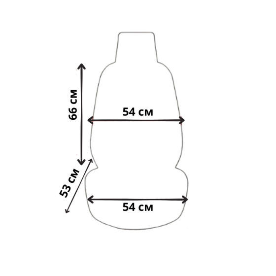 Накидки для автомобільного сидіння з підігрівом 2 шт. універсальні в машину від прикурювача 12В, сірий Кам'янець-Подільський