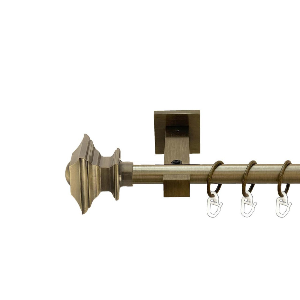 Карниз Orvit Борджеза металевий однорядний техно гладка труба кільце металеве Антик 19 мм 200 см (00-00026795) Львів - фото 1