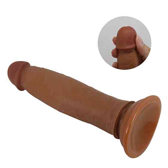 Фалоімітатор PRETTY LOVE - KEON 8.4(214mm) Sliding Skin Series TPR, Suction base Bendable Sex Aura Київ
