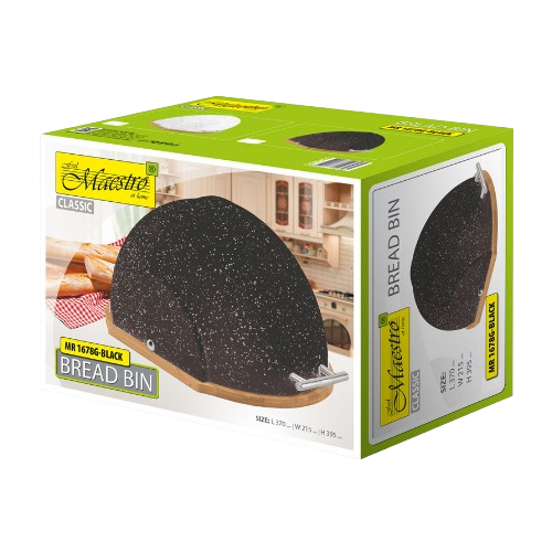 Хлібниця граніт чорний MR-1678G-BLACK Maestro Житомир